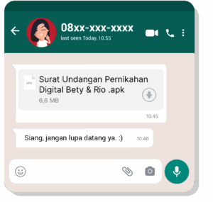 Mencegah APK berbahaya melalui WhatsApp